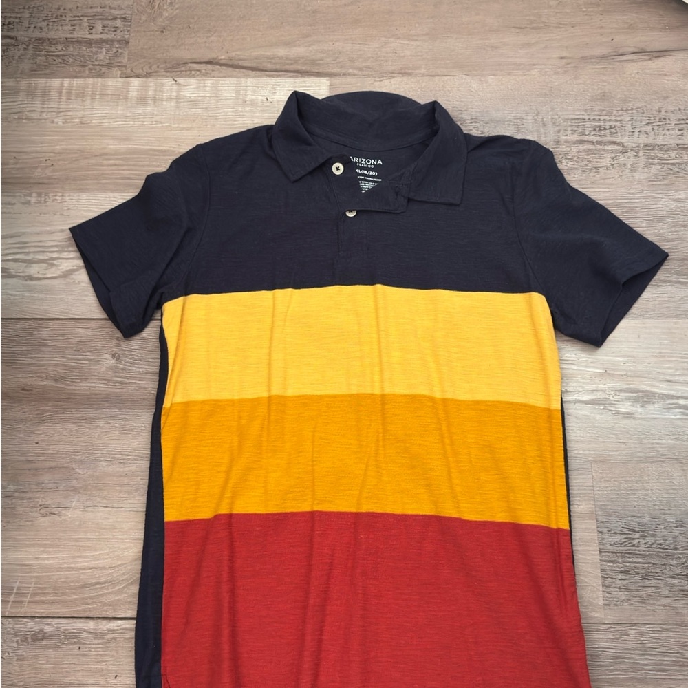 Arizona Jean Company Kids Polo - Navy, Yellow, Red